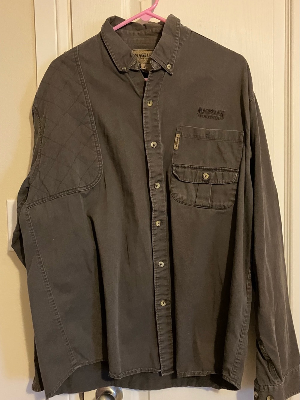 Magellan Outdoors Embroidered Sportswear Shirt - Olive